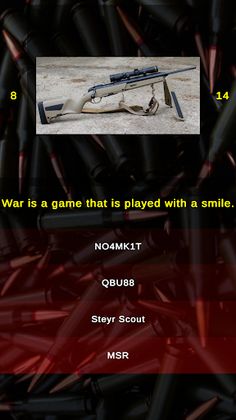 Marksman Sniper Rifle Quiz - Screenshot 3
