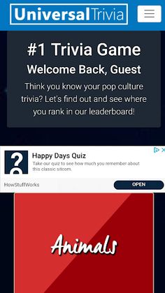 Universal Trivia - Screenshot 2
