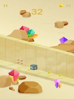 Slop Motion Cube Runner - Screenshot 1