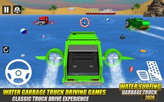 Garbage Truck Water Surfing 3D - Screenshot 1