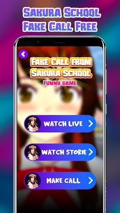 Sakura School Call & Chat - Screenshot 3