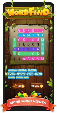 Find Hidden Word: Word Search - Screenshot 1