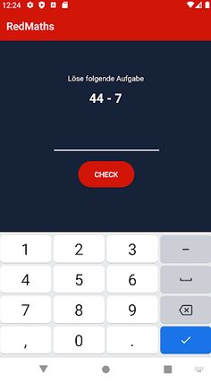 RedMaths - Der Mathe Trainer - Screenshot 1