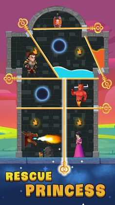 Hero Pin: Rescue Princess - Screenshot 1