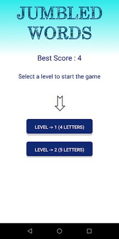 Jumbled Words - Screenshot 1