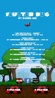 Flutter Bug HD: 2 Player Game - Screenshot 2