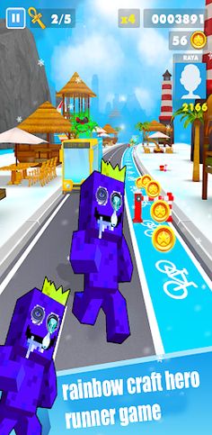 Rainbow craft hero GAME 3D - Screenshot 3
