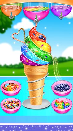Ice Cream Cupcake Game - Screenshot 1