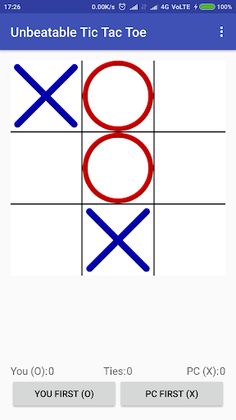 Unbeatable Tic Tac Toe - Screenshot 1