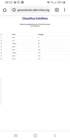 Guerra di calcoli - Screenshot 2