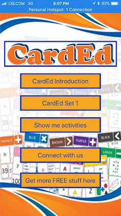 CardEd Set 1 (FREE App) - Screenshot 1