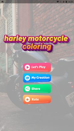 Harley Motorcycle Coloring - Screenshot 4
