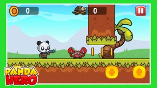Panda Hero : Jump and Shooter - Screenshot 1