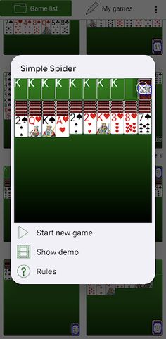 Spider Solitaires - Screenshot 2