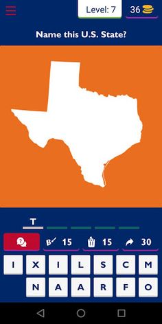 Guess The USA States Quiz - Screenshot 4