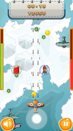 하늘 싸움꾼 - 캐주얼 비행 슈팅 게임 - Screenshot 2