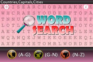 WordSearch Place 144 Countries - Screenshot 2