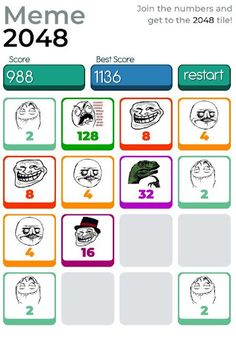 Meme 2048 - Screenshot 1