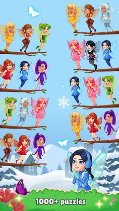 Fairy Sort - Color Puzzle - Screenshot 2