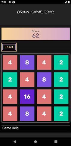 Brain Game 2048 - Screenshot 2