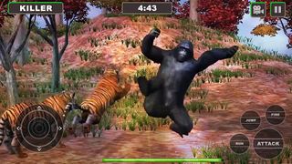 Lion Vs Gorilla : Animal Famil - Screenshot 2