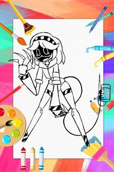 Murder Drones Coloring Book - Screenshot 1