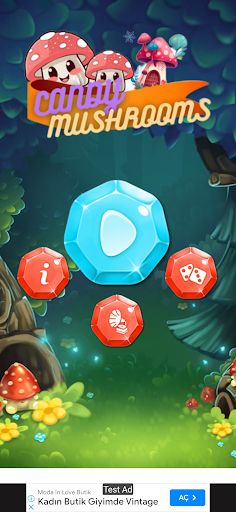 Candy Mushroom Match - Screenshot 1