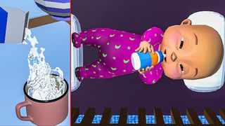 Baby in Pink Babysitters Games - Screenshot 1