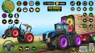 Indian Tractor Farm Games 3D - Screenshot 1