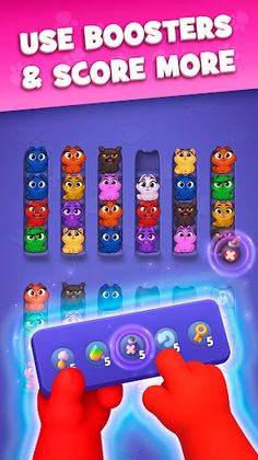 Kitty Sort: Twisted Tails - Screenshot 2