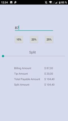 Tip Calculator - Screenshot 2