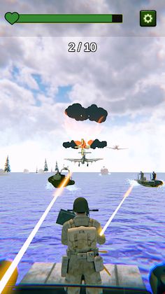 Boat Defense: Shooting Warship - Screenshot 2