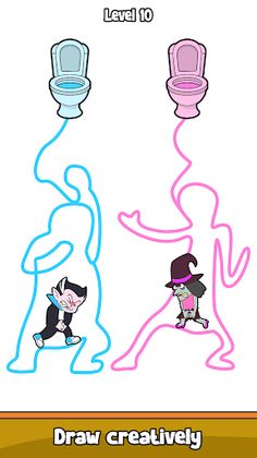 Toilet Rush Race: Draw Puzzle - Screenshot 4