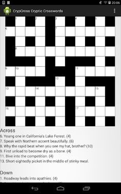 CrypCross Cryptic Crosswords - Screenshot 1