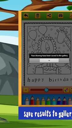 Birthday Cake Coloring Book - Screenshot 3