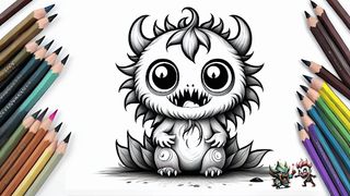 Coloring Little Monster ASMR - Screenshot 3