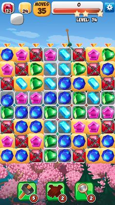 Shiny Jewels Match 3 - Screenshot 1