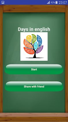 Les jours en anglais - Screenshot 1