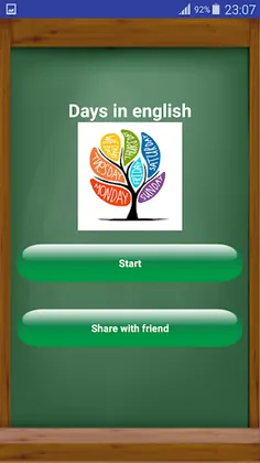 Les jours en anglais - Screenshot 1