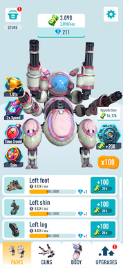 Idle Mecha robots — War arena - Screenshot 1