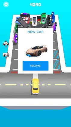 Chain Car: 2048 3D Merge Cars - Screenshot 4