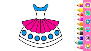 Dress Coloring Book For Girls - Screenshot 2