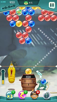 Larva Bubble Pop - Screenshot 1