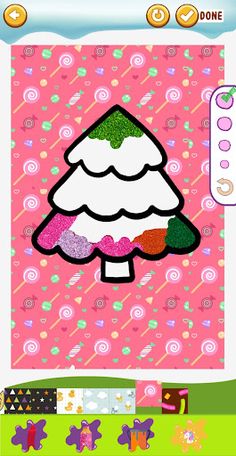Glitter Christmas Coloring - Screenshot 2