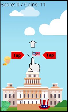 The Flappy Trump - Screenshot 2
