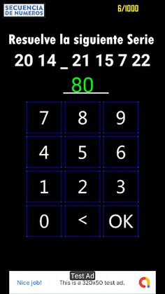 Secuencia de Numeros - Screenshot 3