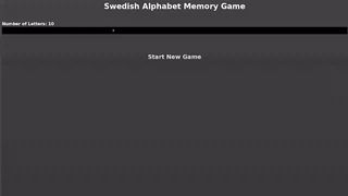 Memory Swedish Alphabet - Screenshot 1