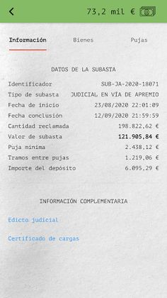 Subastas BOE Simulator - Screenshot 2