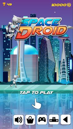 Space Droid - Dip Dodge and Da - Screenshot 1