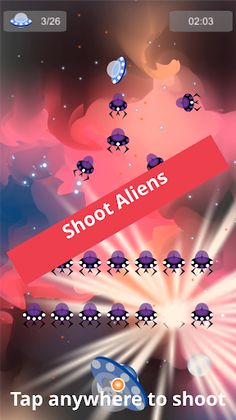 Panda UFO Alien Galaxy Shooter - Screenshot 1